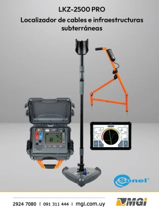 🔍 Encontrá lo que está bajo tierra, sin romper de más.
 El localizador de cables e infraestructuras subterráneas LKZ-2500 PRO de Sonel ubica con precisión cables eléctricos, cañerías de agua y gas, y sistemas de telecomunicaciones enterrados — antes de excavar.
 
 ✅ Transmisor LKN-2500 + detector LKD-2500
 ✅ Conectado a la app Sonel LKZ Mobile: registrá y compartí rutas con posición GPS
 ✅ Modo activo (galvánico, pinza o inductivo) y modo pasivo
 ✅ Ideal para obras de electricidad, construcción, agua y saneamiento
 
Menos rotura, menos riesgo, más precisión en cada excavación.
 
 🌐 mgi.com.uy